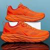 Fashion Platform Running Shoes Trendy Casual Knit Breathable Sneakers Orange Shoes Men Outdoor Sports Non-slip Jogging Shoes