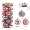 24pcs 6cm Christmas Tree Balls Big Christmas Ball Multicolor Ball Decorations Christmas Tree Ornaments Set for Home Party