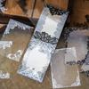 30pcs/pack Unrepeated Patterns Vintage Lace Stickers Black Ink White Ink Various Lace Boarder Sticker Card Journal Scrapbooking