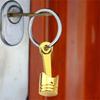 Mechanical Inspired Metal Keychain with Narrow Cap Compact Key Organization Metal Texture Suitable for Daily Use