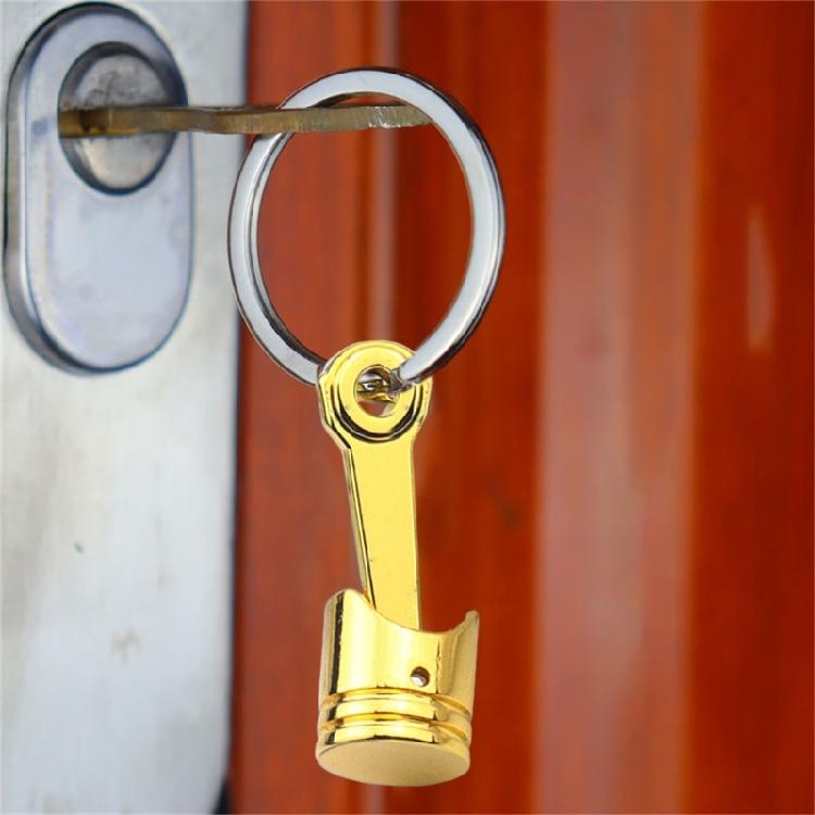 Mechanical Inspired Metal Keychain with Narrow Cap Compact Key Organization Metal Texture Suitable for Daily Use