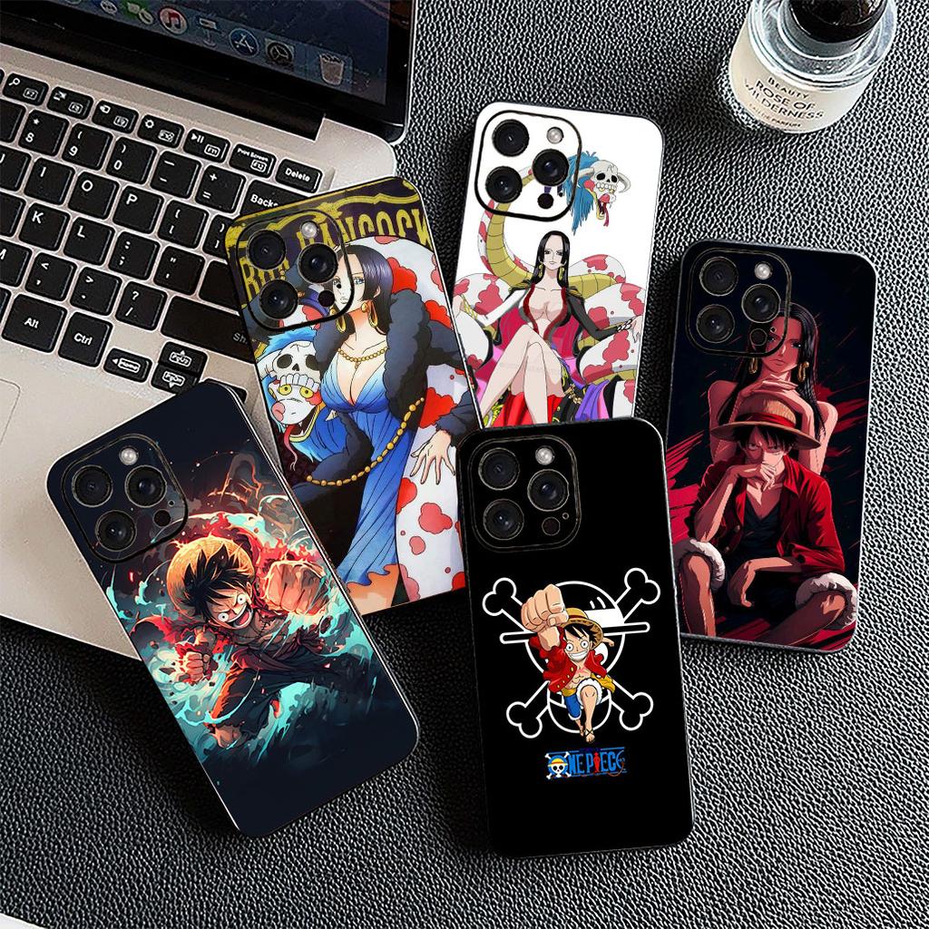 Cover for Samsung Galaxy S24 S25 S23 FE Ultra Plus S7 Edge S25+ S23+ A56 5G Casing Phone Case Boa Hancock One Luffy Pieces