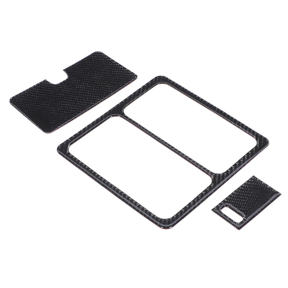 3Pcs Carbon Fiber Reading Light Panel Cover Modified Trim Fit for Nissan 350Z Hard Roof 2006 2009