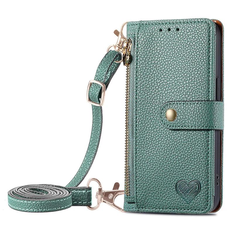 Luxe Ritssluiting Leer Portemonnee Hoesje Voor OPPO Realme 11 10 Pro Plus 9 9i 8 8i Narzo 30 50 Find X8 Portemonneetje Kaarten Sleuf Houder Cover