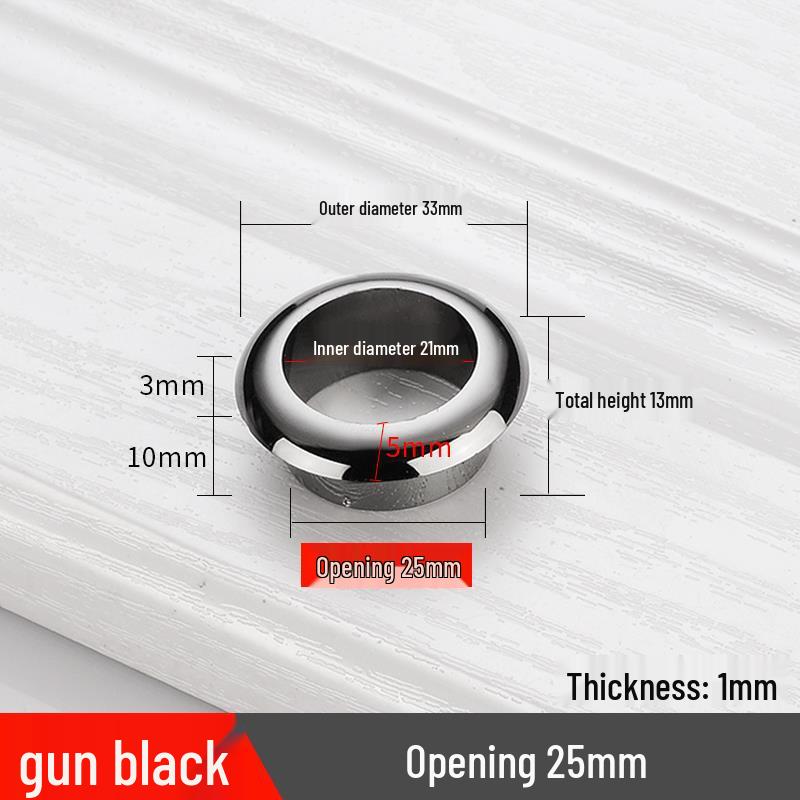 Cable Management Desk Grommet - Decorative Cover and Ring for Computer Furniture