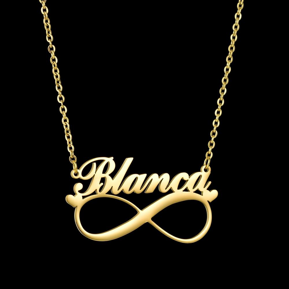 Atoztide Custom Name Necklace for Women Bottom Heart Crown Stainless Steel Jewelry Choker Chain Personalized Birthday Gift