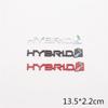3D Metal HYBRID Logo Car Emblem Fender Badge Rear Trunk Decal For Toyota Reiz RAV4 HYBRID Stikcer Auto Styling Accessories