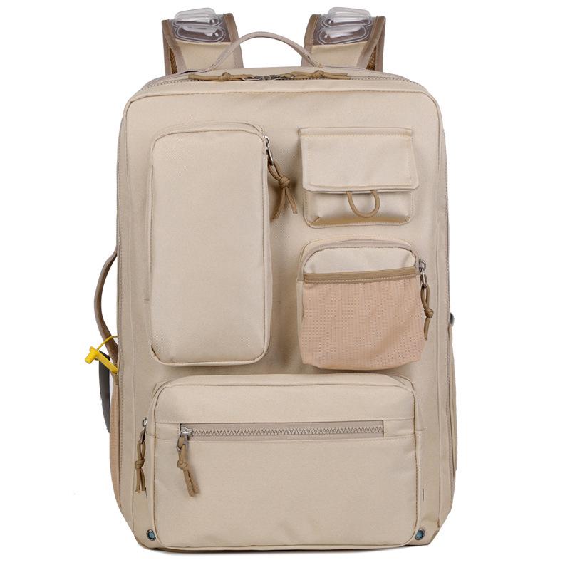 Unisex Air Cushion Multi-Pocket Large Capacity Sports Backpack for Students