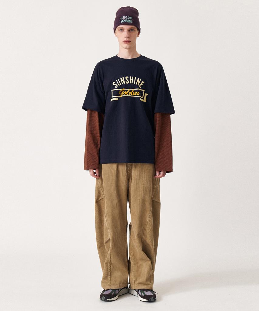 GOLDEN SUNSHINE Corduroy Parachute Pants_Beige