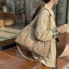 Women's Shoulder Bag Solid Color Large Capacity Travel Commuter Tote Bag