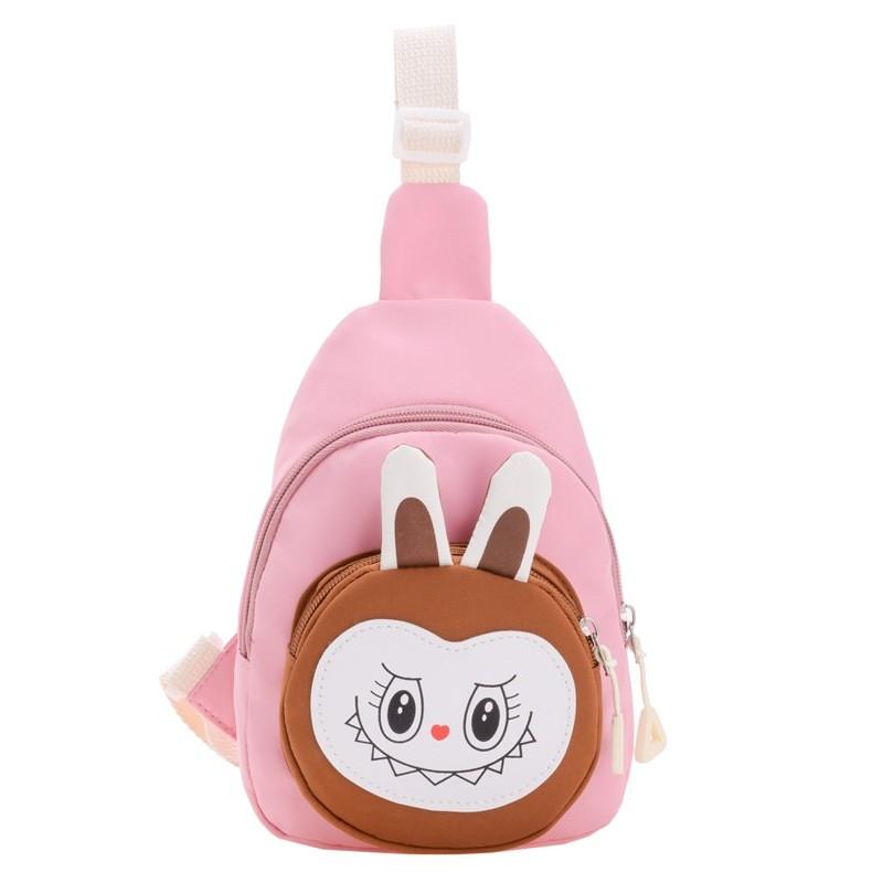 Printed Solid Color Shoulder Crossbody Chest Bag Children Gift Outdoor