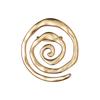 1 personalized and versatile geometric spiral symbol hollow and alloy women's brooch for daily commuting wear