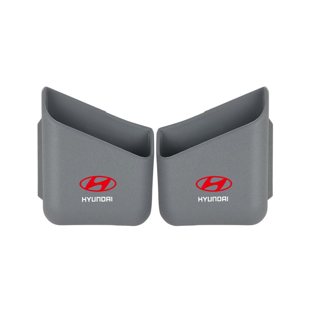 2PCS Auto Styling Badge Organizers Car Pillar Storage Box Interior Accessories For Hyundai GDI I20 IX20 IX35 Tucson Accent Azera lh3
