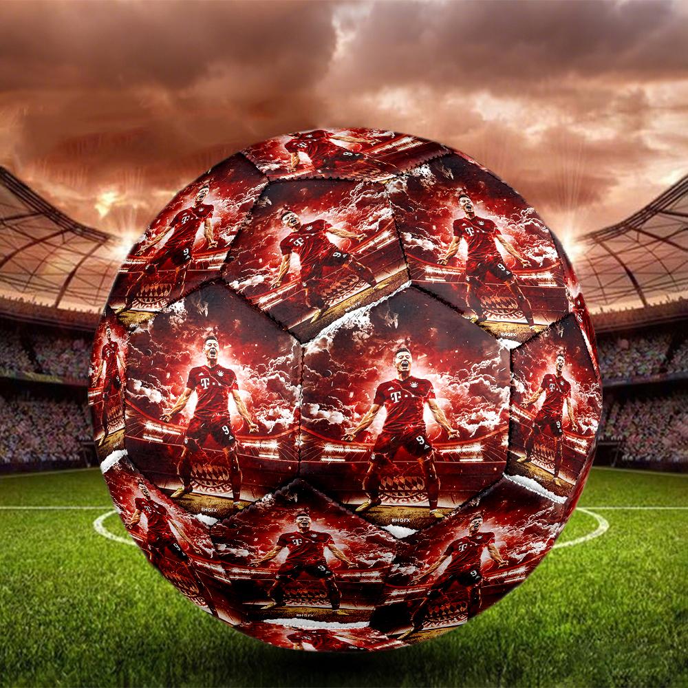 1 Stück FC Bayern München Wappen Stilvolles Design Größe 5 Fußball Professioneller Fußball für Wettkampf Training Übung. 0701a64 Size 5 brown