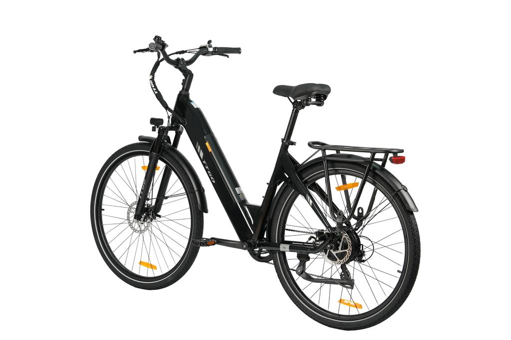 TTGO C3 SE Electric Bike, 250W Motor, 36V 18Ah, 28 Inch Tires, Mechanical Disc Brakes, Max Speed 25km/h, Max Range 80‑120 km,Adult City Commuting Bike