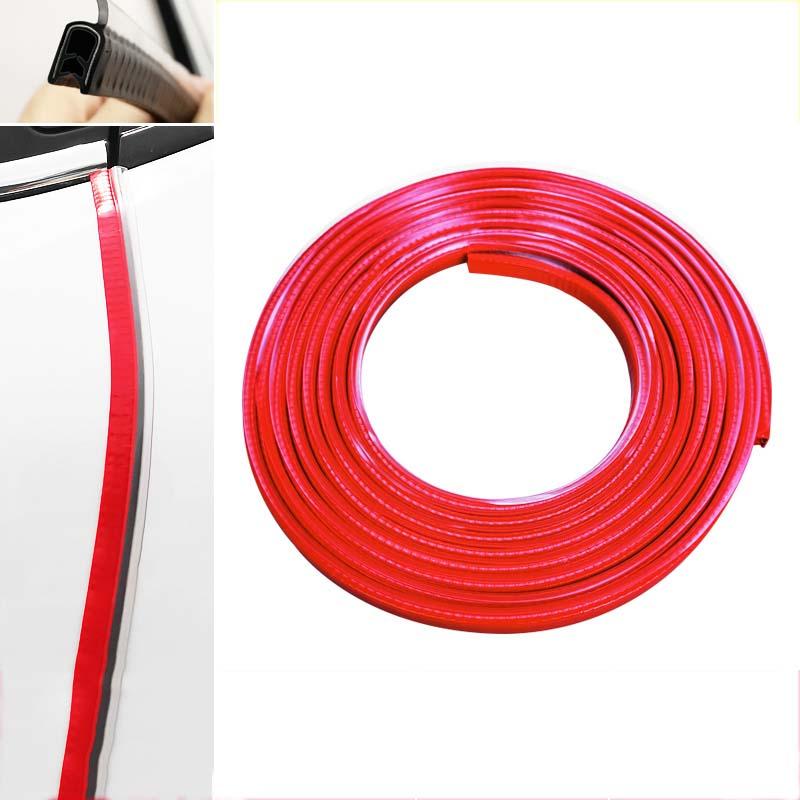 Universal Anti-scratch Sealing Strips 5M Car Styling Mouldings Protector Decortaion Auto Door Edge Bumper Stickers