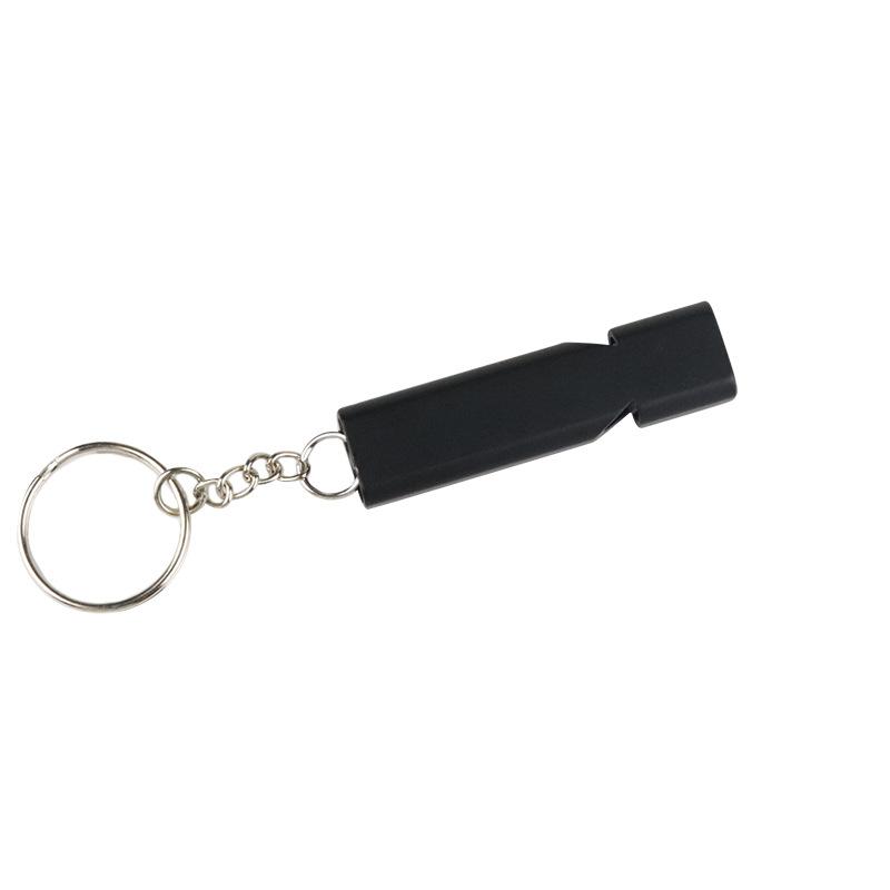 Dual-Tube Flat Aluminum Alloy Dual-Frequency Whistle, Outdoor Survival Emergency Whistle, EDC Tool for Camping Hiking Adventure