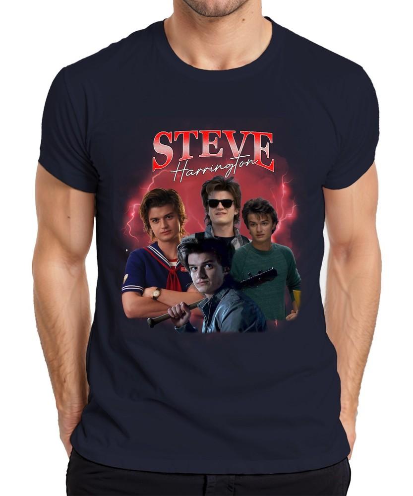 Steve Harrington Stranger Serial Fan Gift Babysitter Hawkins Unisexs Tshirt S
