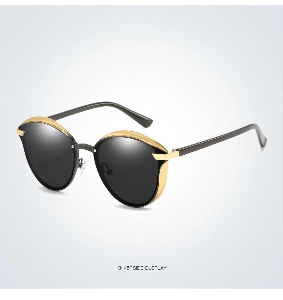 Retro Cat Eye Polarized Sunglasses: European and American Fashion with UV Protection