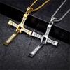 Cross Pendant Necklace The Fast and Furious Dominic Toretto Fashion Movie Stainless Steel Jewelry Jesus Male Necklaces Gift