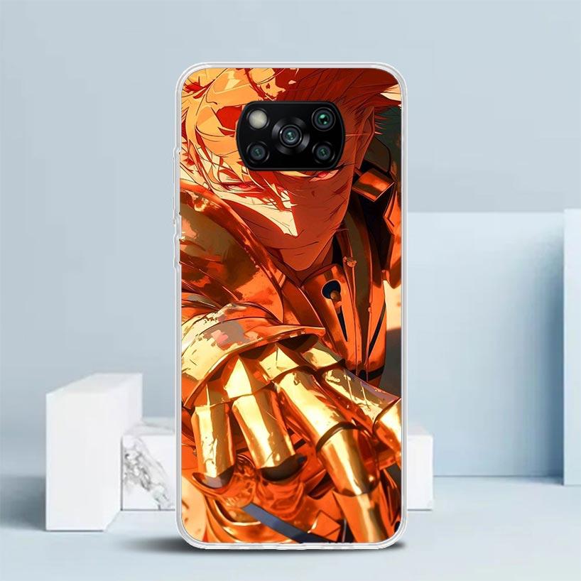 Fate Zero Stay Night Gilgamesh Soft Cover for Xiaomi Poco F7 Ultra X7 X6 X5 Pro M7 Phone Case Redmi 15 15C 13 13C 12 12C 10 10C