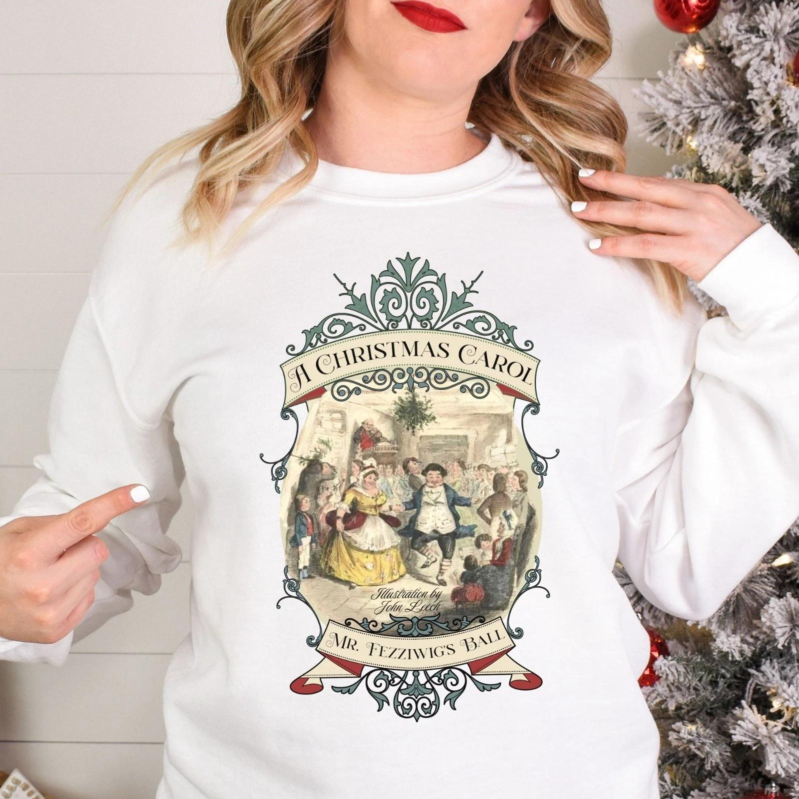 

A Christmas Carol Shirt, Vintage Charles Dickens Victorian, Scrooge Fezziwig s S