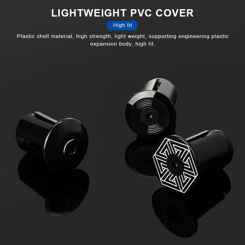Bicycle Bar Ends Plug Caps Expanding Adjustable Locking Handlebar End Plugs Plastic For Road Cycling MTB Mountain Bike Grip Cap