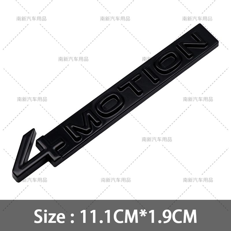 3D Metal 4 Motion Badge Rear Trunk 4Motion Emblem Car Body Stickers For GOLF R GTI 6 7 8 MK5 MK6 MK7 MK8 Car Styling Accessories