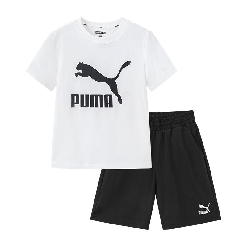 PUMA Casual Sportswear Sportstyle Two Piece Set Raw White Kids 353925119201-10101 120