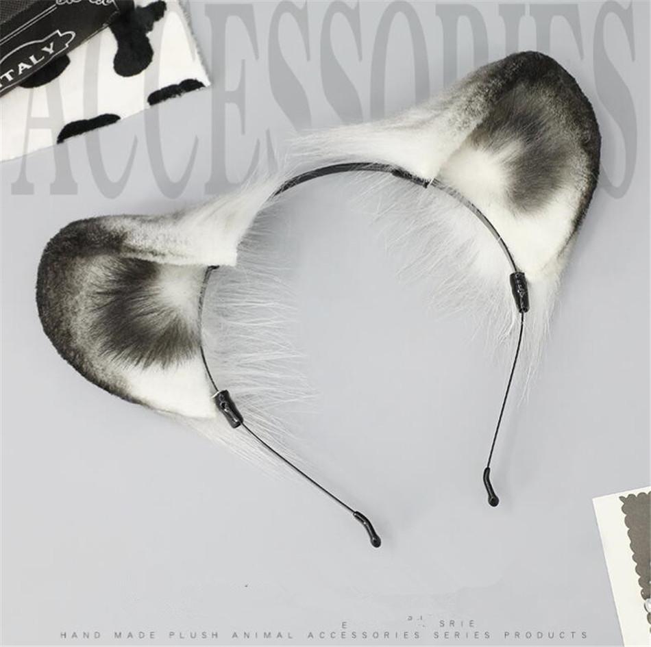 Cute Bear Furry Animal Beast Ears Headband Hair Hoop KC Anime Lolita JK Cat Cosplay Hair Accessories B2598