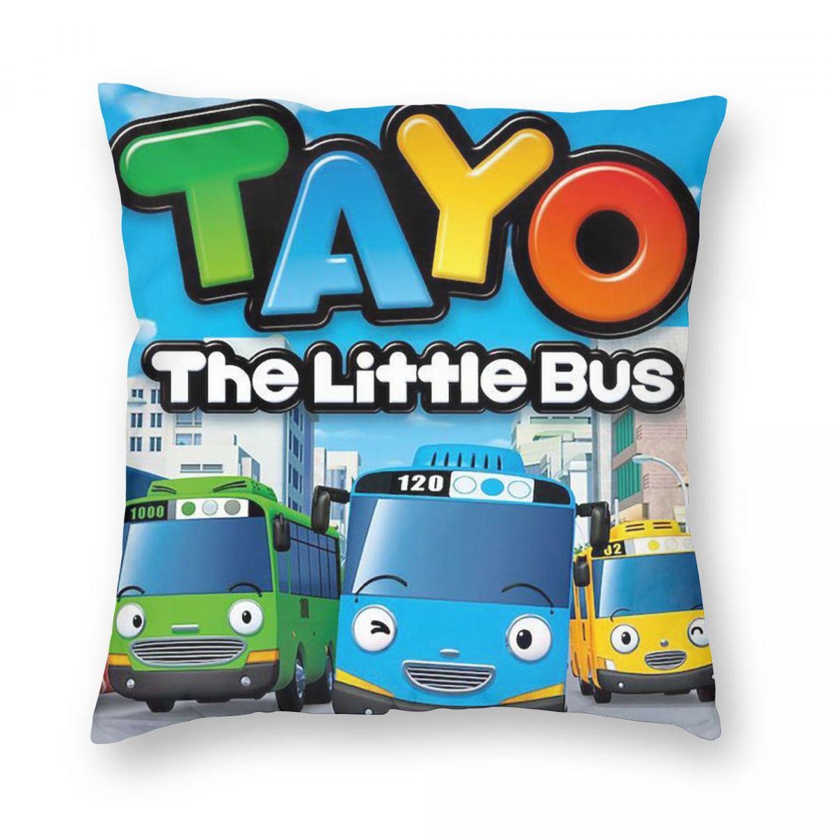 

Наволочка квадратная Тайо Маленький Автобус Чехол для подушки Декор Подушка для дивана Уют Подушка-плед для дома Гостиной 12x12Inch