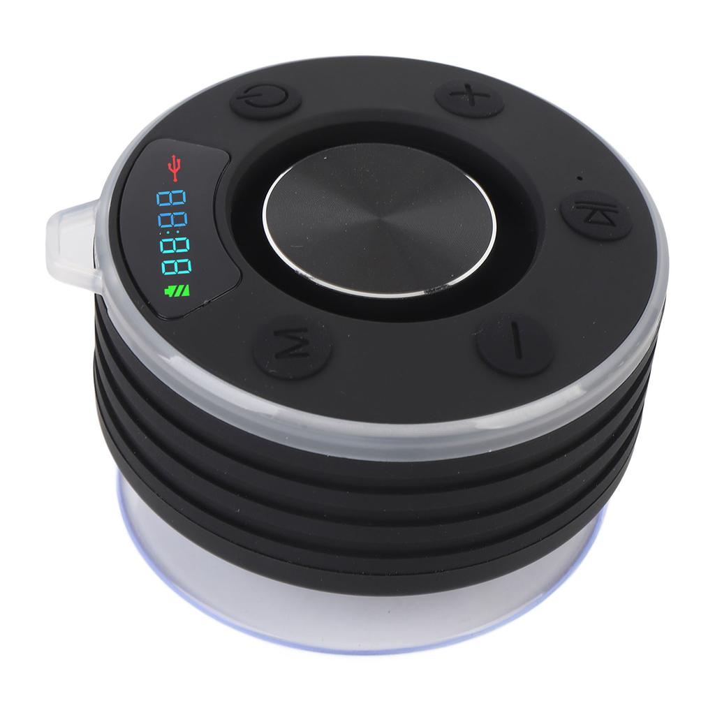 Duschlautsprecher Stereo Bass IPX7 Regensicher Tragbar Bluetooth 5.3 Saugnapf Kabellos RGB Dusche