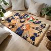 Heißblütiger Anime HHaikyuu Fußmatte Weiche Flanell-Saugmatte Rutschfeste Teppich für Zuhause Schlafzimmer Badezimmer