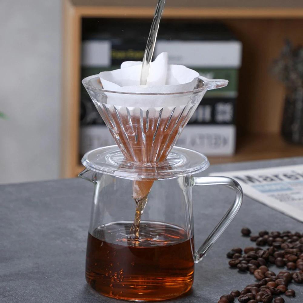 V01/V02 Hand-brewed Coffee Filter Drip Filter Household Coffee Cup Filter Set Barista Tools 1-2 People/1-4 People Universal