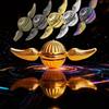 EDC Fidget Spinner Toy Fingertip Rotating Wings Gyroscope Stress Relieving Toy Children Adult Rotating Metal Ball Desktop