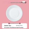 Eco-Friendly 8-inch White Disposable Paper Plates - 50 Pack