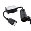 1Pc Portable Trailer Connector Accessories American 4-pin To European 7-pin Adapter Trailer Harness Connection Converter