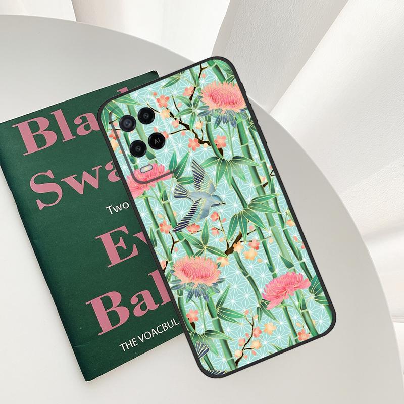 Garden Birds Case For Oppo A96 A76 A16 A15 A17 A52 A72 A54S A57S A58 A78 A98 A57 A77 A54 A74 A94 Cover