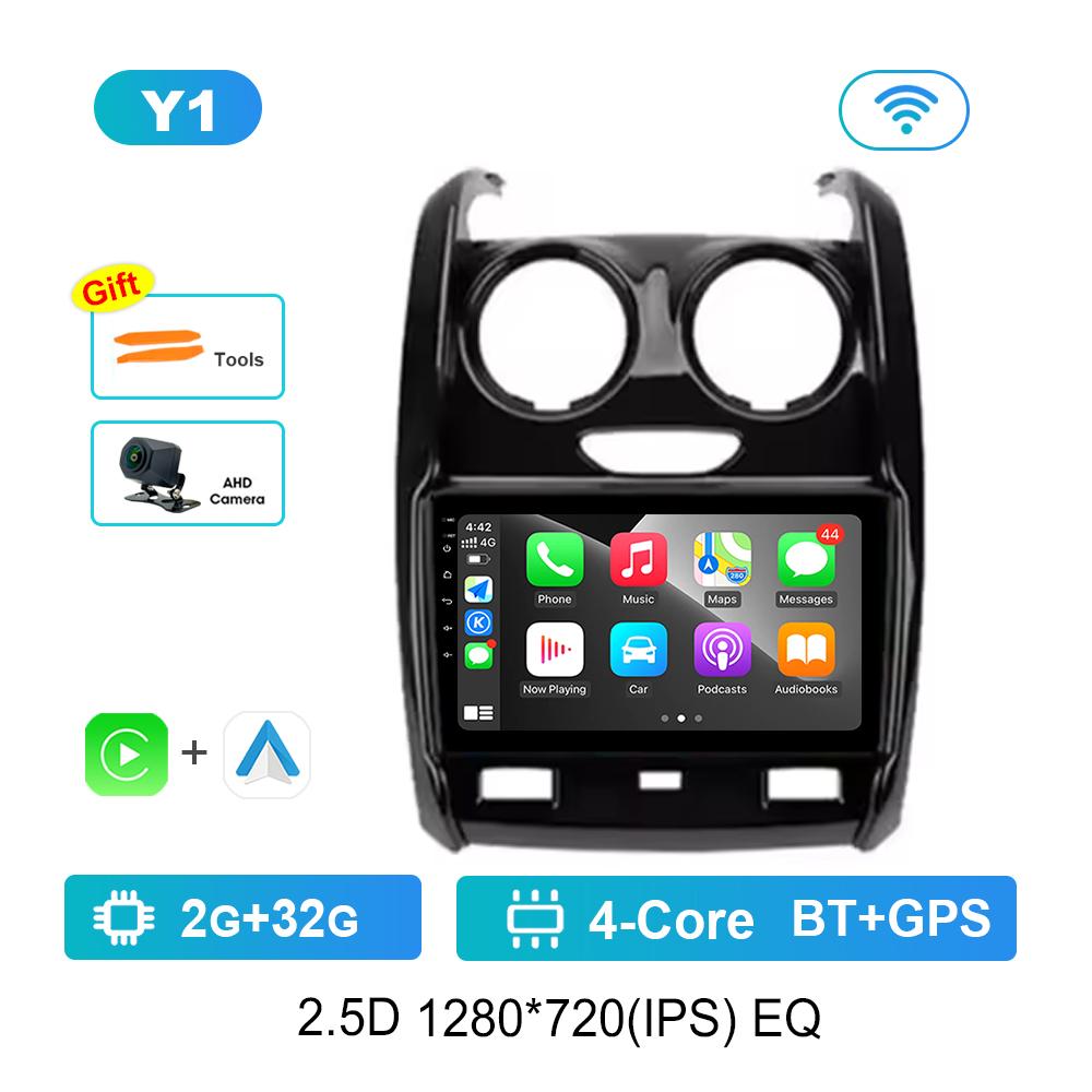 Bluetooth DSP Stereo Car Video Multimedia Player for Renault Duster 2015 - 2020 For LADA Largus 2021 WiFi Android System 4G GPS