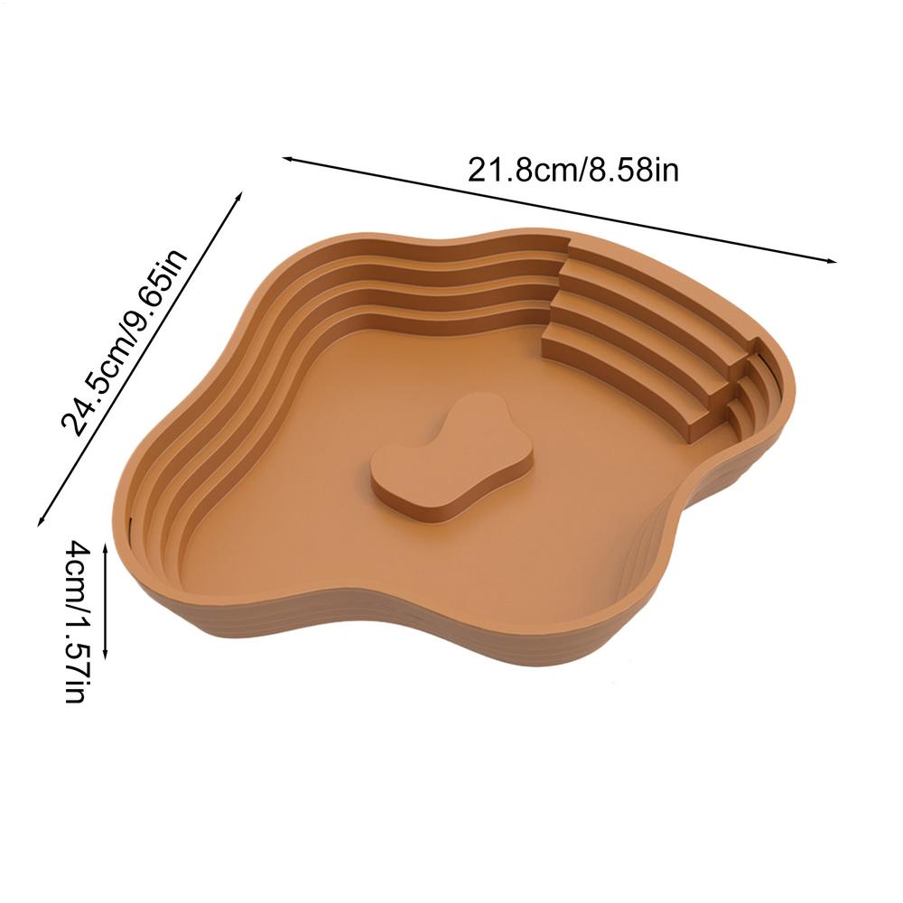 Reptile Dish Turtle Feeding Plate Reptile Habitat Accessories Enclosure With Ramp For Salamander Bearded Dragon Lizard Frog