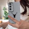 Einfache Hirschmuster TPU Weiche Schlanke Hülle Für Samsung S25 S24 FE S23 Ultra S22 S21 A16 A56 A36 A55 A15 Stoßfest Matte Ledertextur Handyhülle