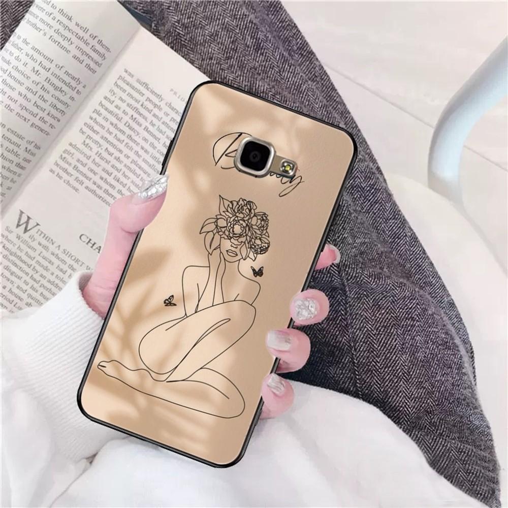 Art Line Face women Etui na telefon dla Samsung A 10 11 12 13 20 21 22 30 31 32 40 51 52 53 70 71 72 73 91 13 skorupa