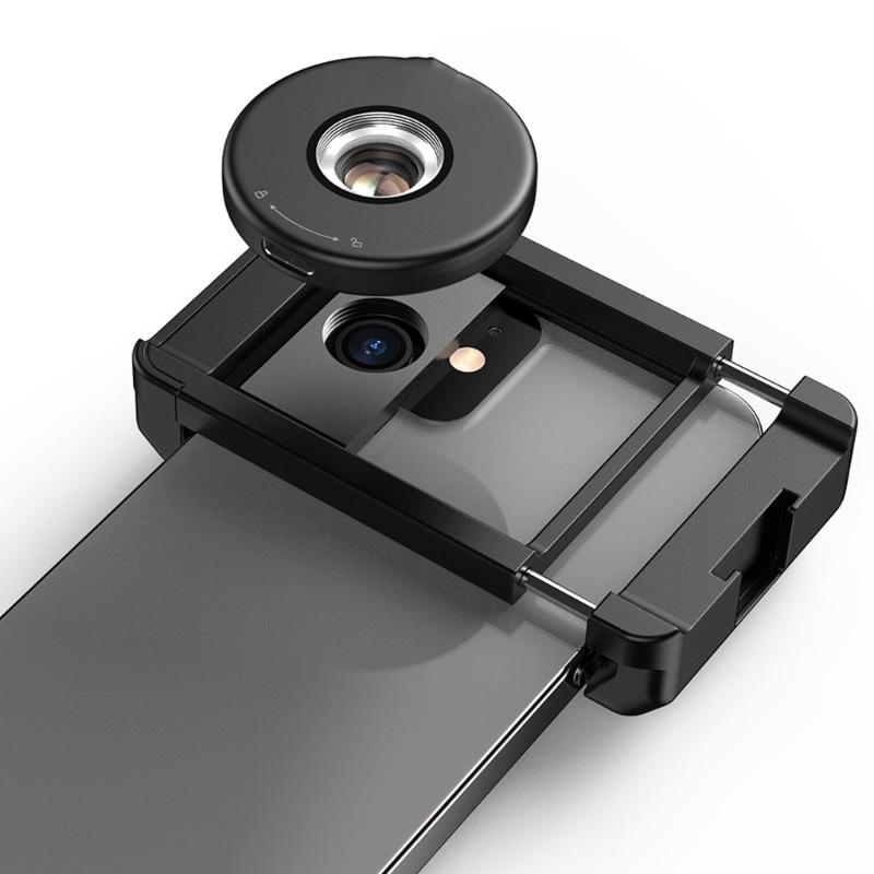 Microscope with LED Fill Lights CPL Filter 100X Digital Microscope Lens Portable Pocket Phone Microscope Lens Attachment