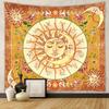 Beautiful Interior Decoration Tapestry Psychedelic Sun and Moon Mandala Flowers Home Wall