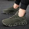 Men's Shoes Autumn Breathable Fly-woven Casual Men's Trend Blade Fish Scale Sports Running Shoes