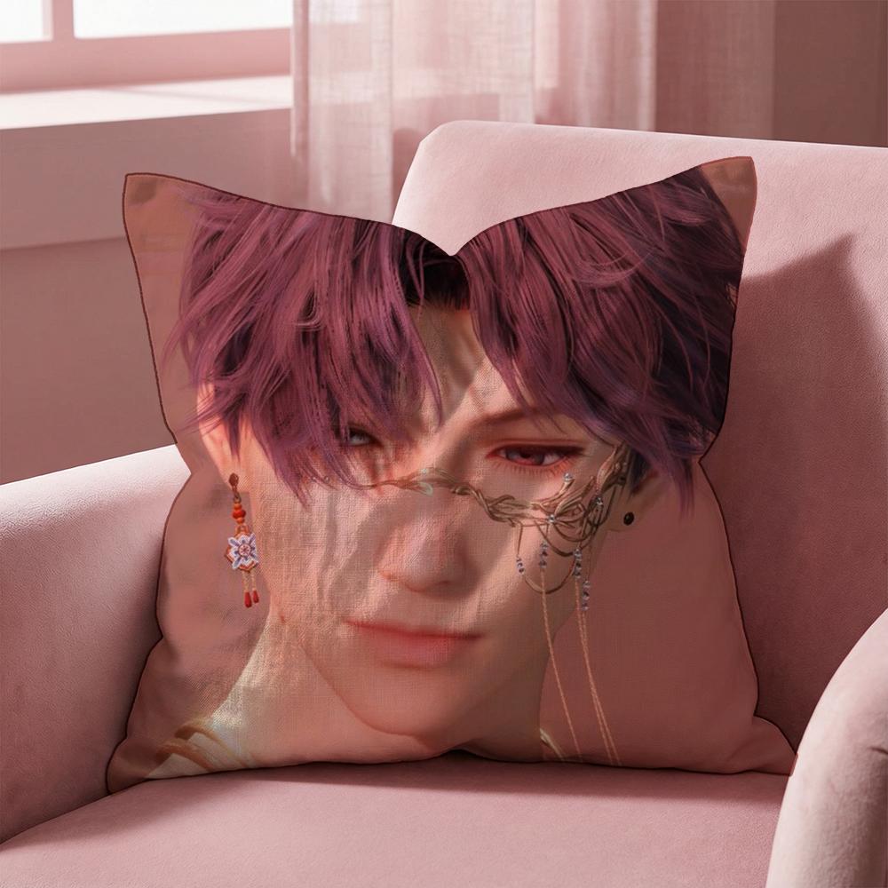 R-Rafayel Love D-Deepspace Cushion Cover Multi-Scene Pillow Cover for Home & Car - Reversible, Soft & Durable for Daily Use