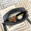 High Quality Women's PU Rolling Strip Camera Bag Shoulder Bag Mobile Phone Bag Casual Crossbody Bag