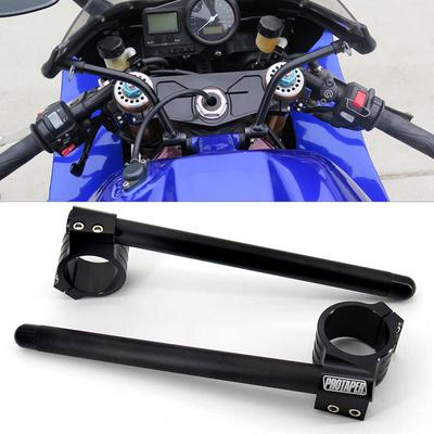 PRO Taper kierownica motocykla wyścigi regulowany CNC 31/32/33/35/36/37/39/41/45/48/51mm Clip On Ons widelec kierownica uchwyt