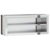 Armoire murale de cuisine avec étagère acier inoxydable