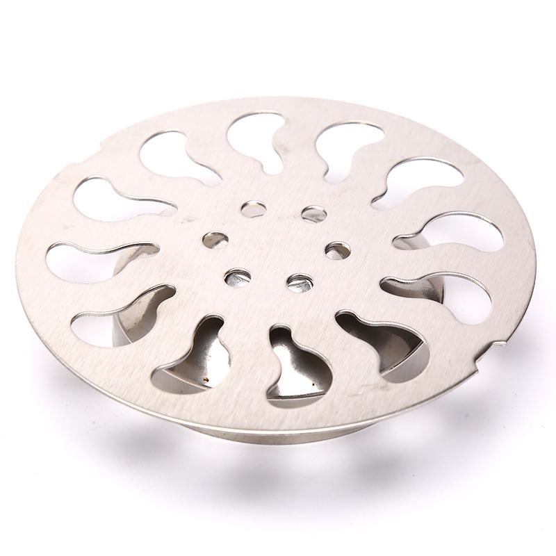 1Pc Stainless Steel Floor Drain Cover Overflow Round Anti-Clogging Shower Drain